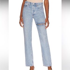 AGOLDE Lana Slice Jeans High Rise Straight Size 24